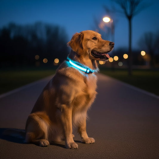 GLOWRUN – LED Safety Dog Collar with Adjustable Fit