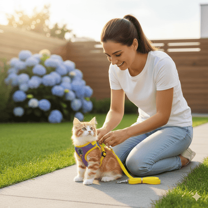 WANDERPAW – Escape-proof cat harness with reflective details