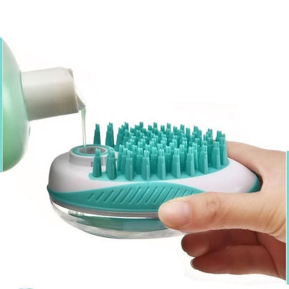 ZORROPET - 2-in-1 soap dispenser & massage brush for dogs