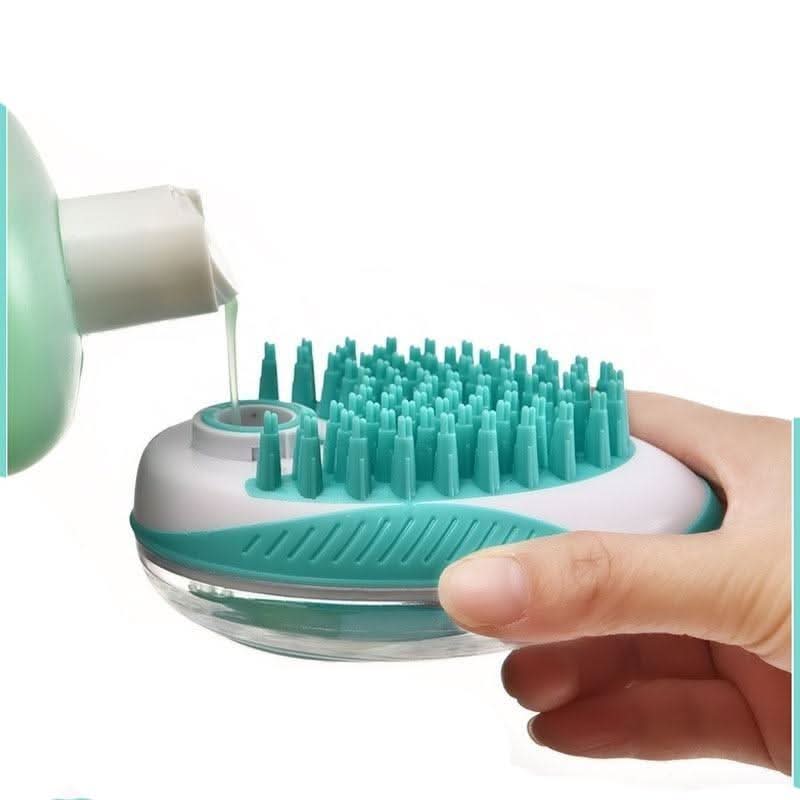 ZORROPET - 2-in-1 soap dispenser & massage brush for dogs