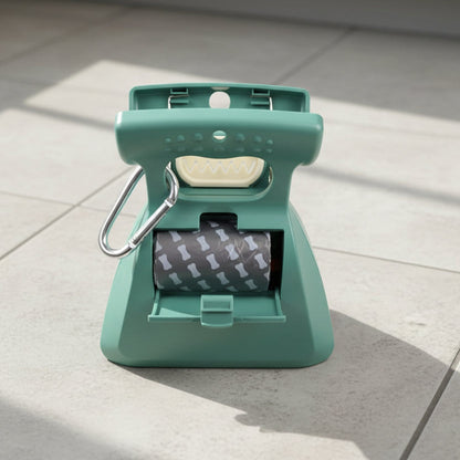 SCOOPIMATE – Portable Dog Poop Scooper with Clip & Adjustable Grabber