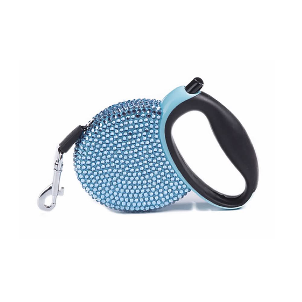 SPARKPAW – Luxury Retractable Leash with Rhinestones for Small Dogs & Cats