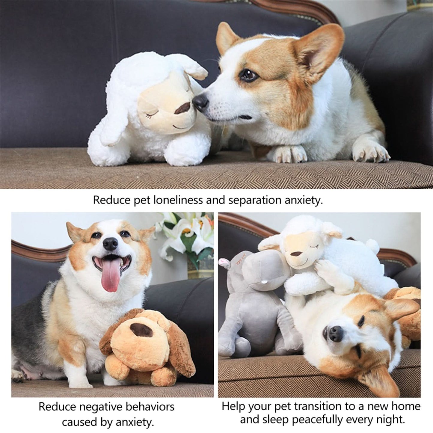 CUDDLEPUP - Soothing cuddly toy with heartbeat for puppies
