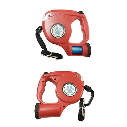 BRIGHTSTRIDE – LED Dog Leash with Integrated Flashlight for Safe Walks