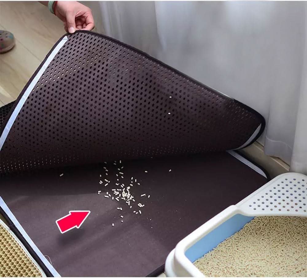 CATGRAINGUARD - Non-slip mat against cat litter with waterproof underside