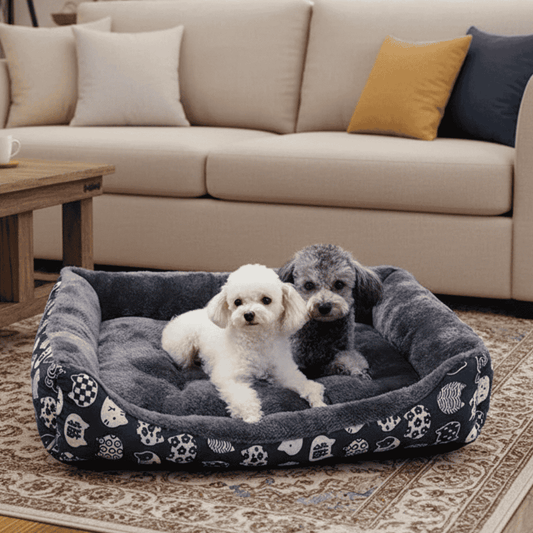 PAWMELLO – Ultra-soft dog lounger nest for cozy year-round sleep