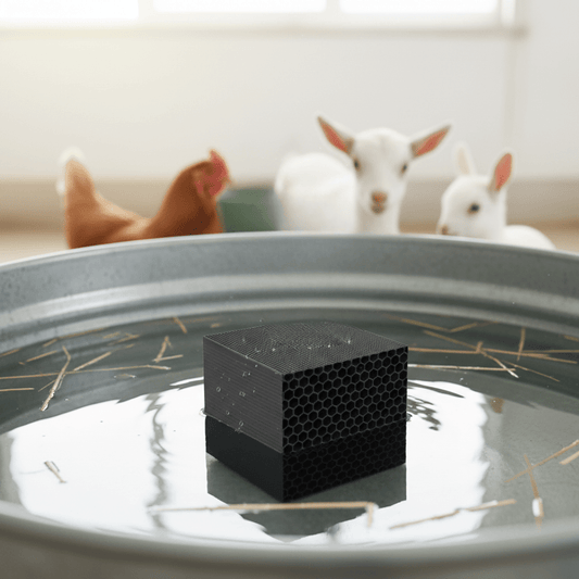 PUREHERD – Natural Organic Filtration Cube for Stable and Yard Water Systems