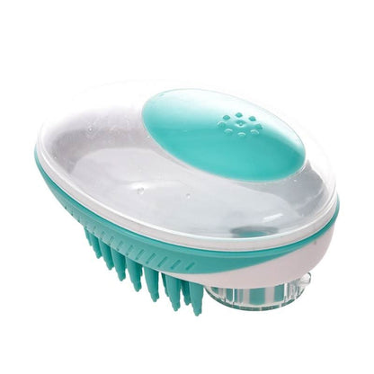 ZORROPET - 2-in-1 soap dispenser & massage brush for dogs