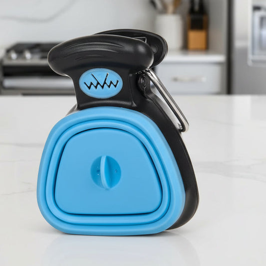 SCOOPIMATE – Portable Dog Poop Scooper with Clip & Adjustable Grabber