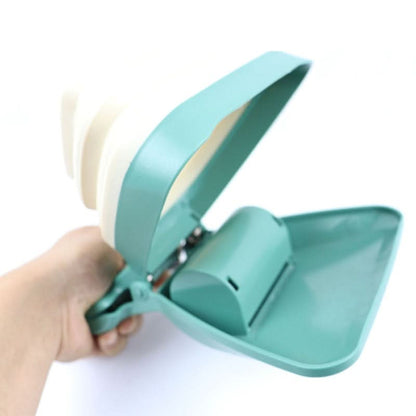 SCOOPIMATE – Portable Dog Poop Scooper with Clip & Adjustable Grabber