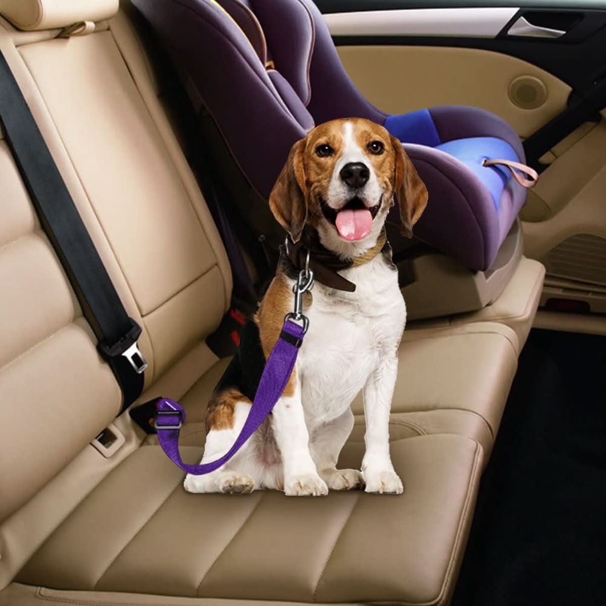 PETECURE - Adjustable safety belt for pets in the car
