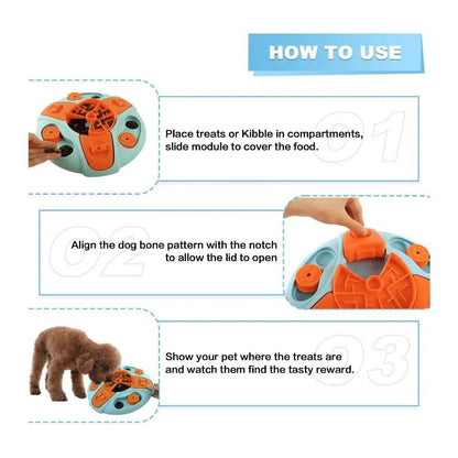 SLOWFEED PUZZLE BOWL - Interactive feeding bowl against hasty eating