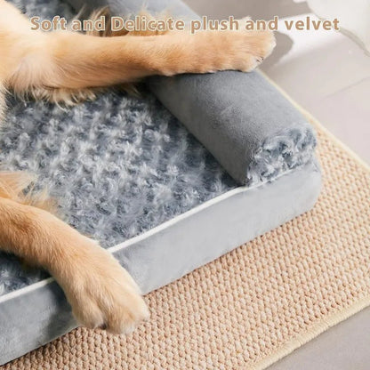 CRADLECORNER – orthopedic L-shaped dog bed with removable, waterproof cover