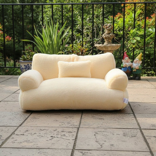 RELAXPAWS LOUNGER – Ergonomic Pet Sofa with Raised Edge & Washable Cover