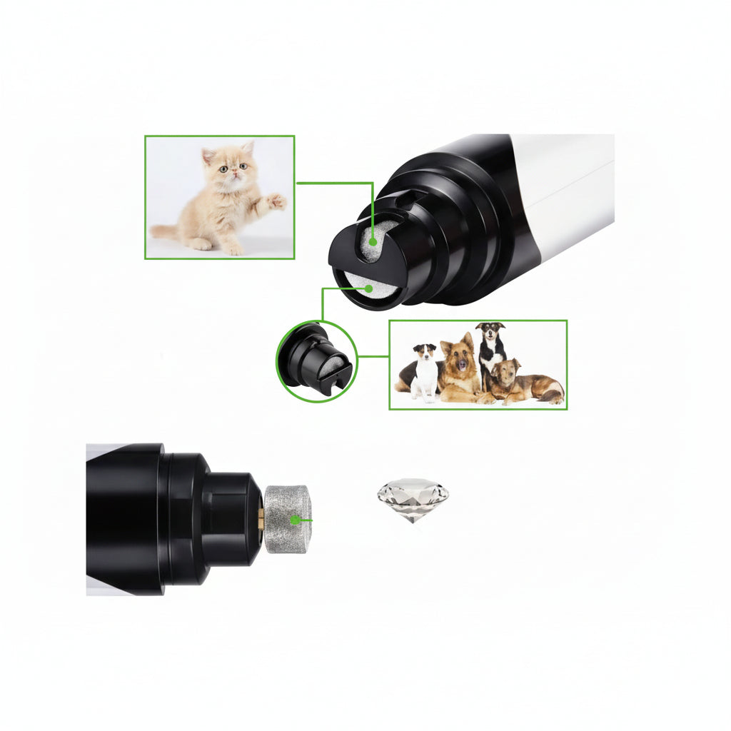 CLAWCARE LITE – Quiet Electric Nail Grinder for Dogs & Cats