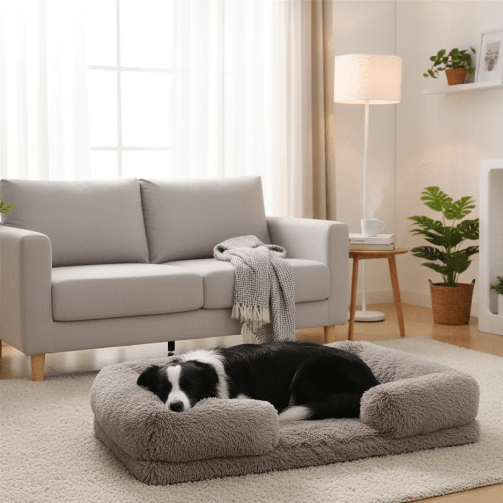 COZYPEDIC – Memory Foam Dog Bed with Plush Side Supports