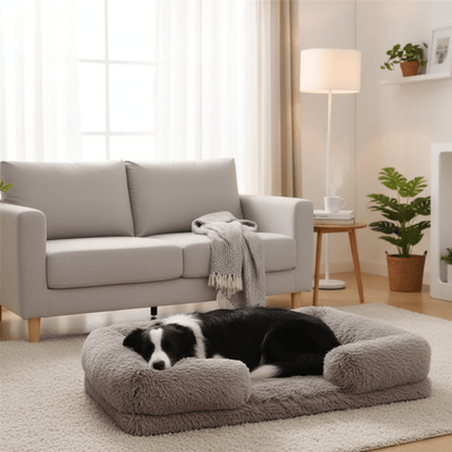 COZYPEDIC – Memory Foam Dog Bed with Plush Side Supports
