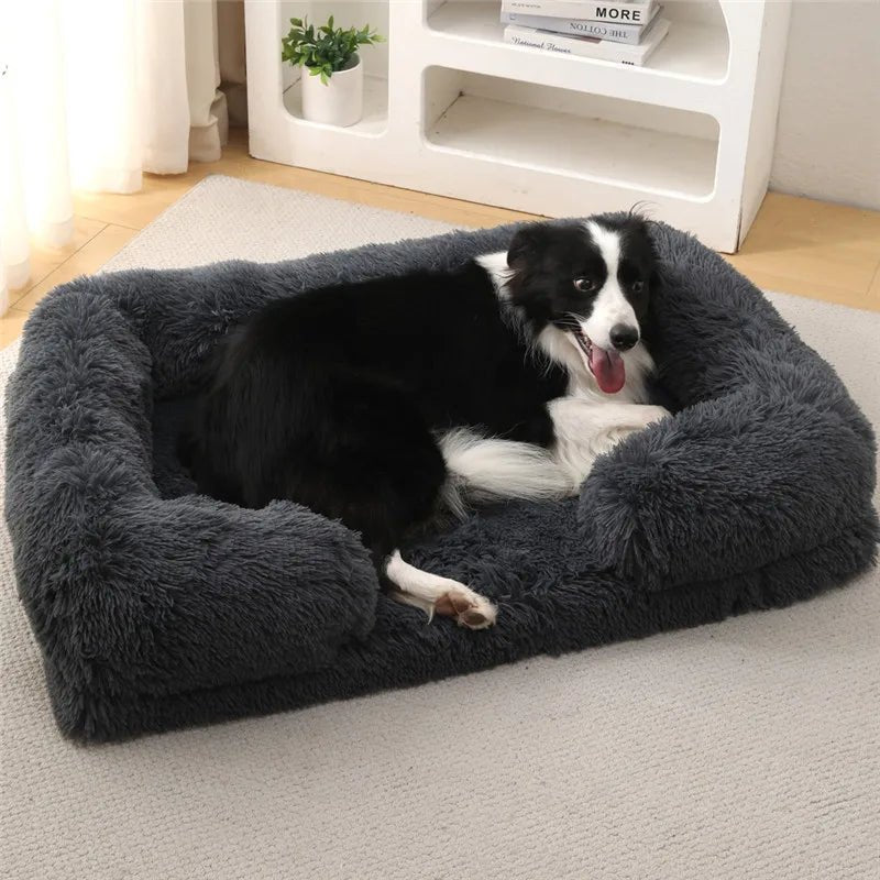 COZYPEDIC – Memory Foam Dog Bed with Plush Side Supports