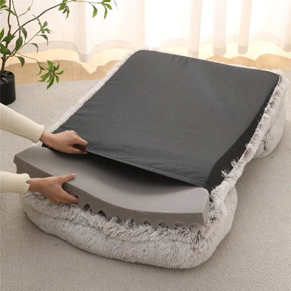 COZYPEDIC – Memory Foam Dog Bed with Plush Side Supports