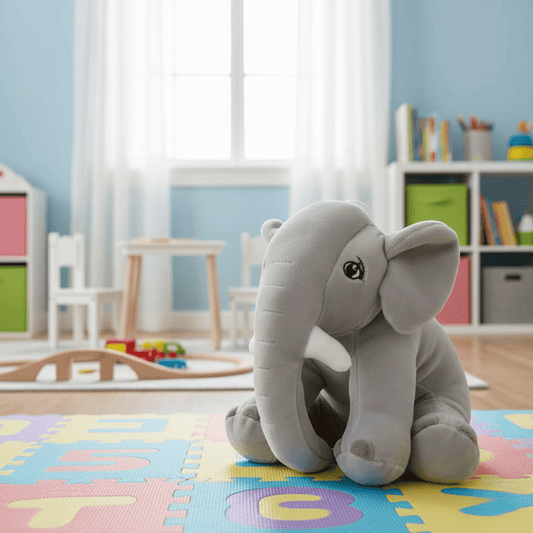 SnuggleTrunk - Cuddle Buddy plush elephant for babies