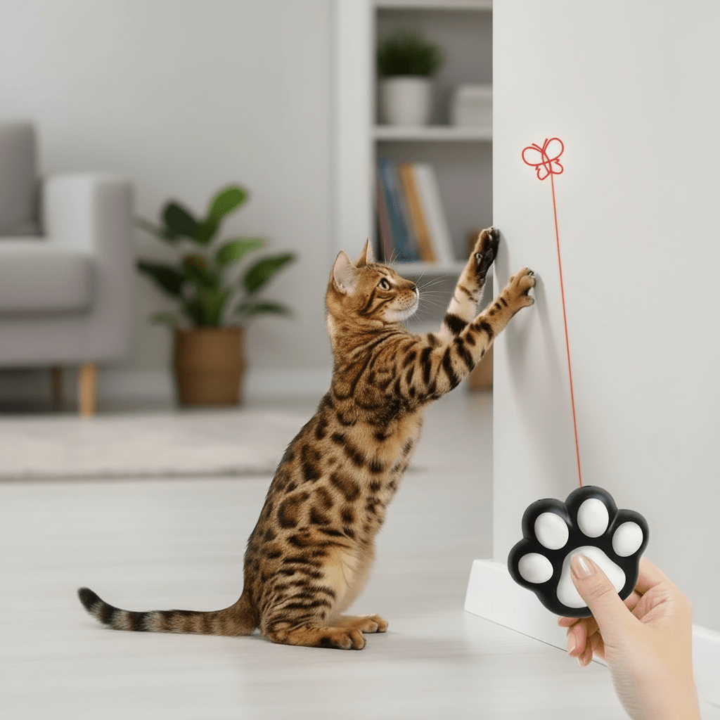 FELIFUN – Interactive Cat Laser Toy – 5 Adjustable Light Patterns
