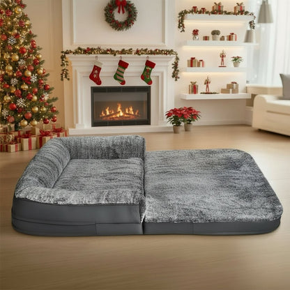 SNUGISLAND – huge 180-cm dog bed for pets and their owners