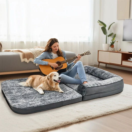 SNUGISLAND – huge 180-cm dog bed for pets and their owners