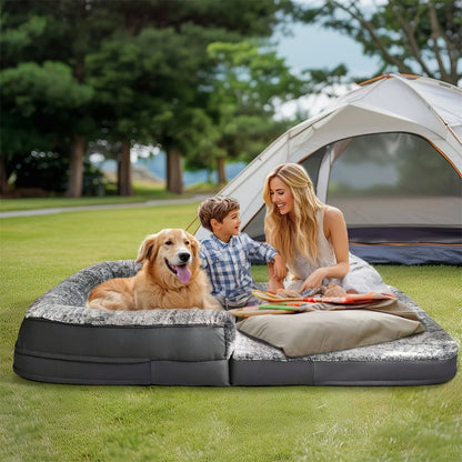 SNUGISLAND – huge 180-cm dog bed for pets and their owners