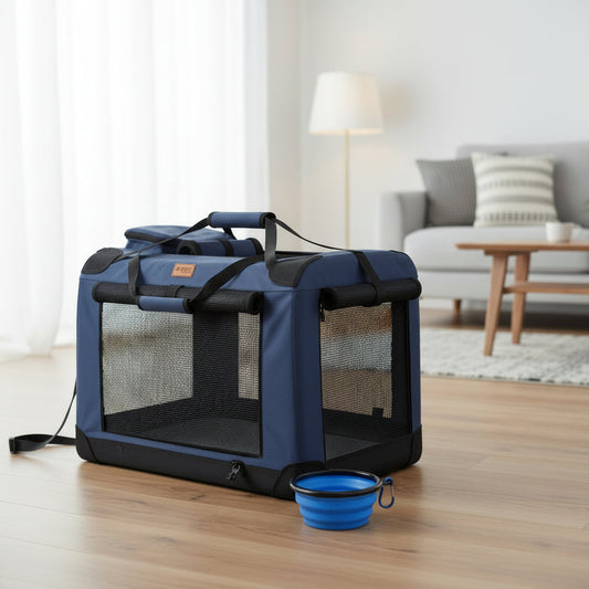 FurTrek Carrier – Foldable Luxury Bag for Stress-Free Travel with Pets