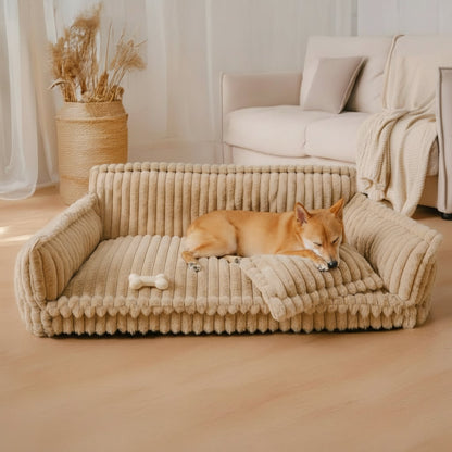 Snoozy Dream - Orthopaedic dog cushion with neck support & fluffy comfort
