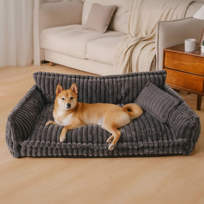 Snoozy Dream - Orthopaedic dog cushion with neck support & fluffy comfort