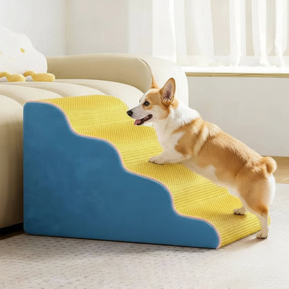 ASCENDURA – Premium dog ramp made of memory foam with removable cover