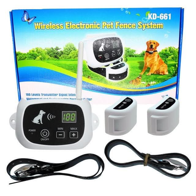 FETCHGUARD – Wireless Pet Fence with Sound & Vibration Warnings
