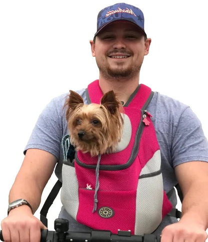 FURTRAVEL – Ventilated Pet Carrier Backpack with Adjustable Straps and Secure Safety Hook