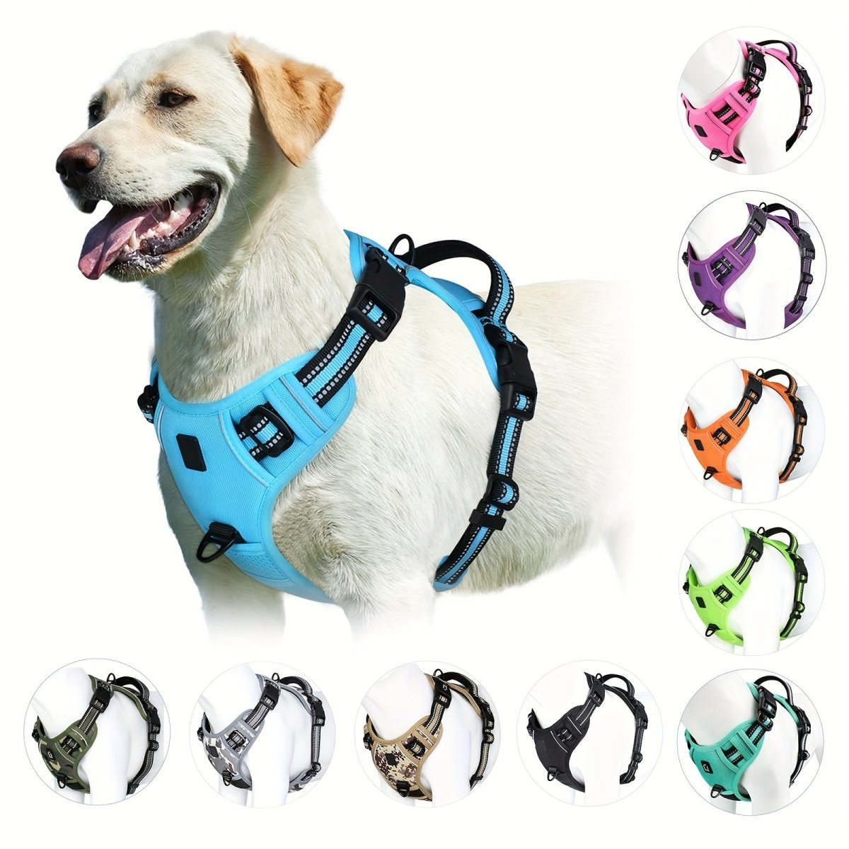 TRAILPAW – Reflective, breathable dog harness for small and large dogs