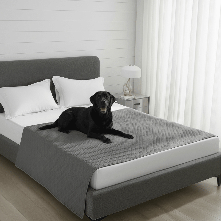 PAWSEAL – Leak-proof water-repellent pet blanket for protecting furniture