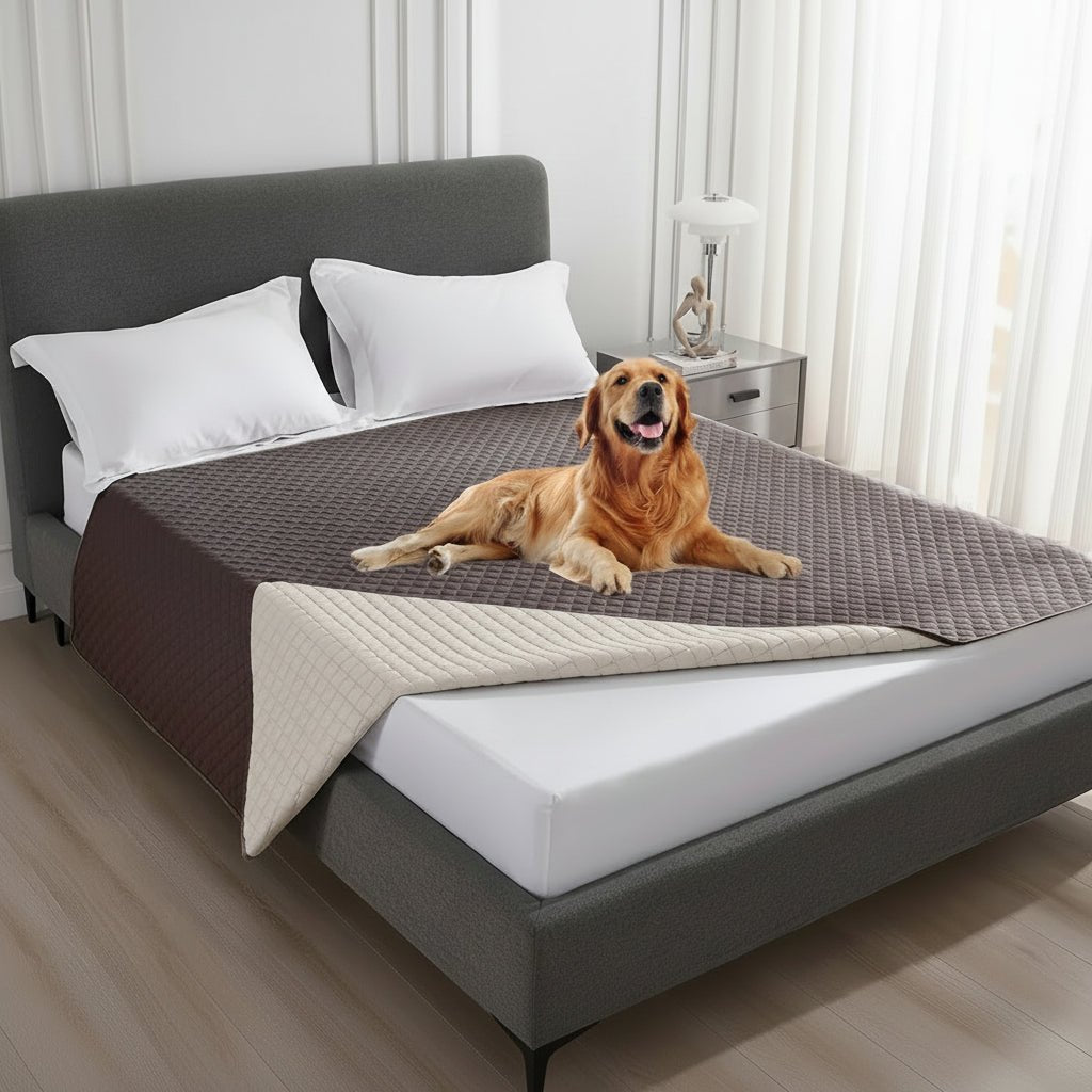 PAWSEAL – Leak-proof water-repellent pet blanket for protecting furniture