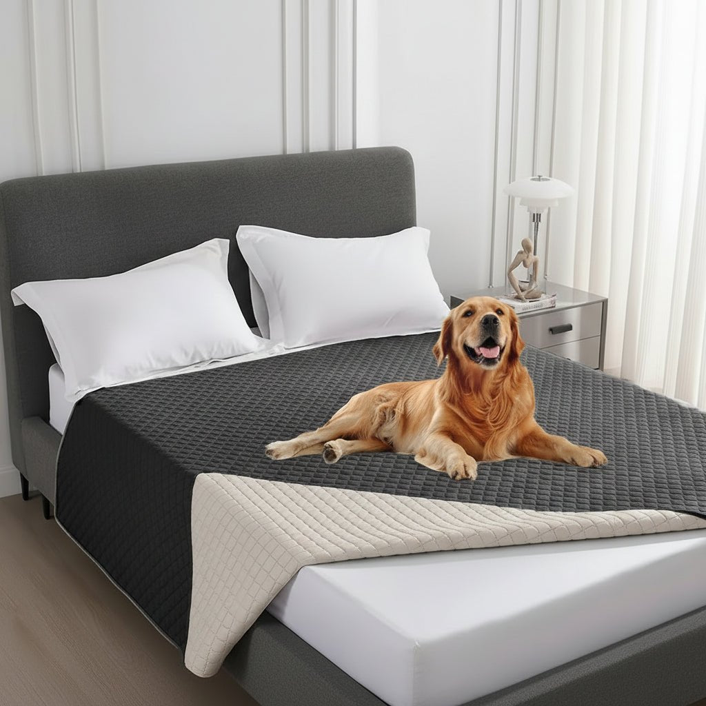 PAWSEAL – Leak-proof water-repellent pet blanket for protecting furniture