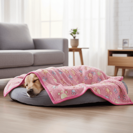 PAWSOFT – Plush Flannel Pet Blanket for Soft Comfort and Furniture Protection