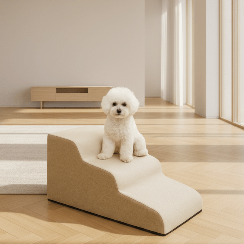 FURASCEND – Pet Bed Step Ladder with Non-Slip Steps for Small Dogs and Cats