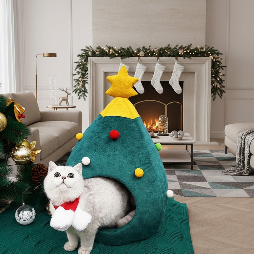 CATYPINE – Christmas Tree Cat Bed for a Cozy Winter Experience