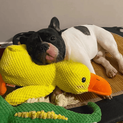 SnuggleBeak Plush Toy for Dogs | Soft Squeaky Duck | Durable Cuddly Toy | Comfort Toy | Dog Accessories