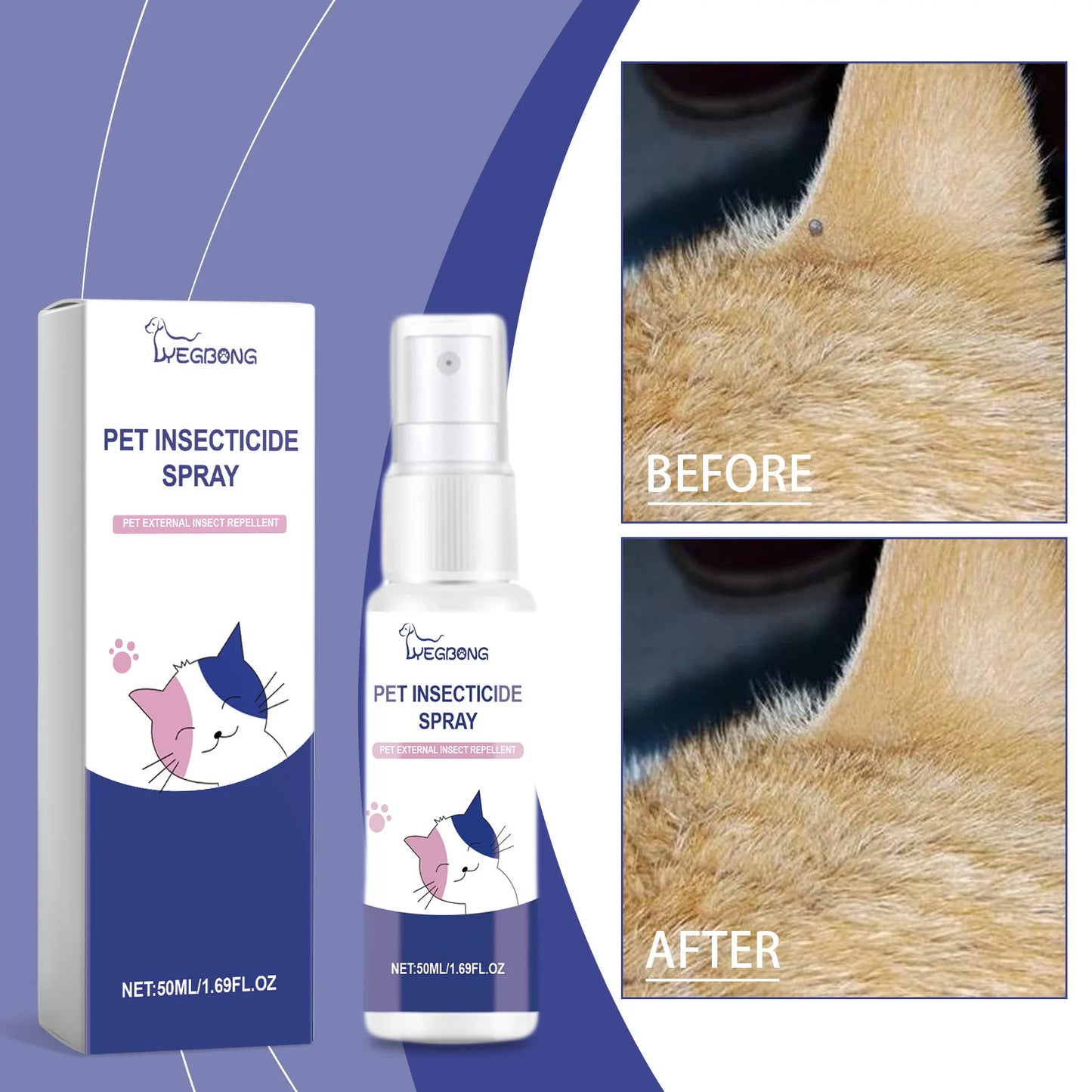 Pet Deodorant Spray for Cats & Dogs – Body Odor Eliminator & Freshening Mist for Pets – Gentle Daily Deodorizing Spray