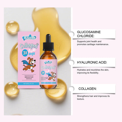 Dog Collagen Drops 60ml | Joint, Bone, Skin & Coat Health Support Supplement