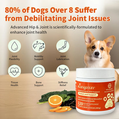 Dog Hip and Joint Supplement Soft Chews – Joint Support for Small & Medium Breeds, Mobility & Flexibility Formula, 120 Count