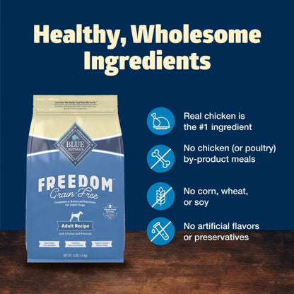 Freedom Grain-Free Adult Dry Dog Food – Chicken & Potato Recipe 4 lb