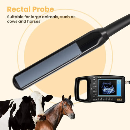 Portable Veterinary Ultrasound Scanner for Pregnancy Dog Sheep Pigs Vet Handheld Scanner with 3.5Mhz Mechanical Probe
