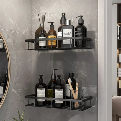 NORDICSHELF - Adhesive Shelf for the Bathroom – Drill-Free & Stylish for Every Bathroom