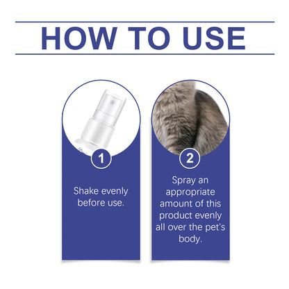 Pet Deodorant Spray for Cats & Dogs – Body Odor Eliminator & Freshening Mist for Pets – Gentle Daily Deodorizing Spray