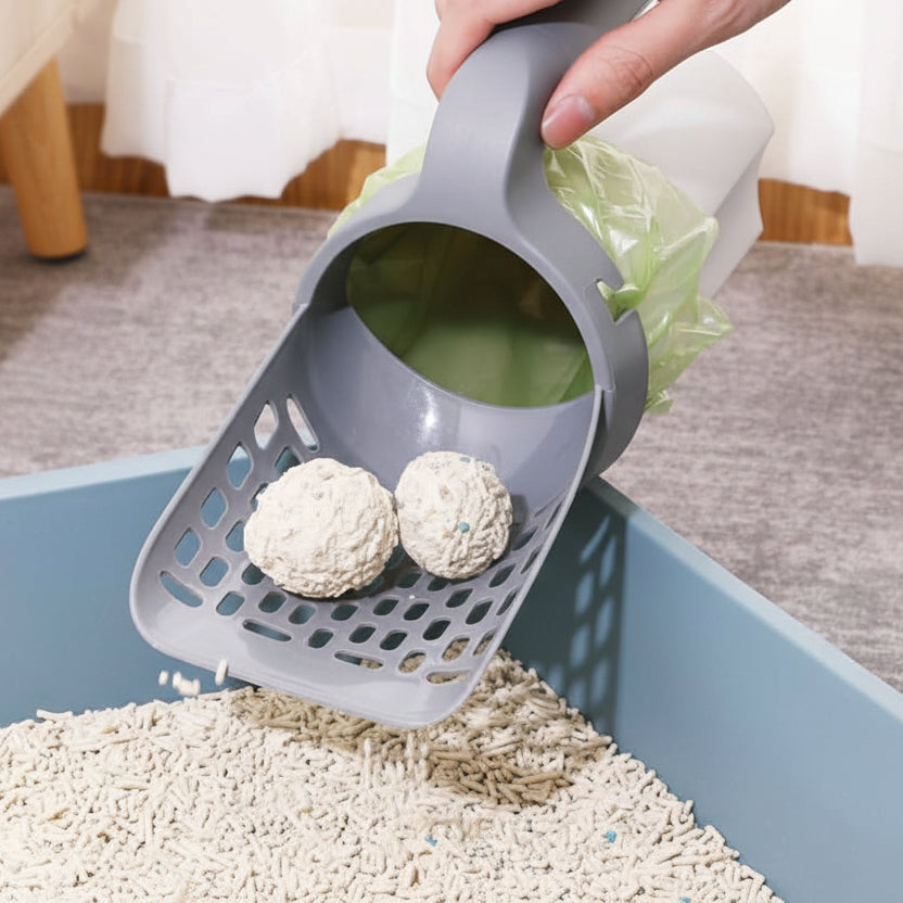 EASYSCOOP - Hygienic cat scoop with odour-stop function